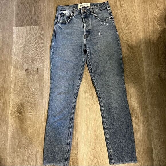 Women's Reformation Serena High Rise Skinny Jeans Button Fly - Picture 2 of 15